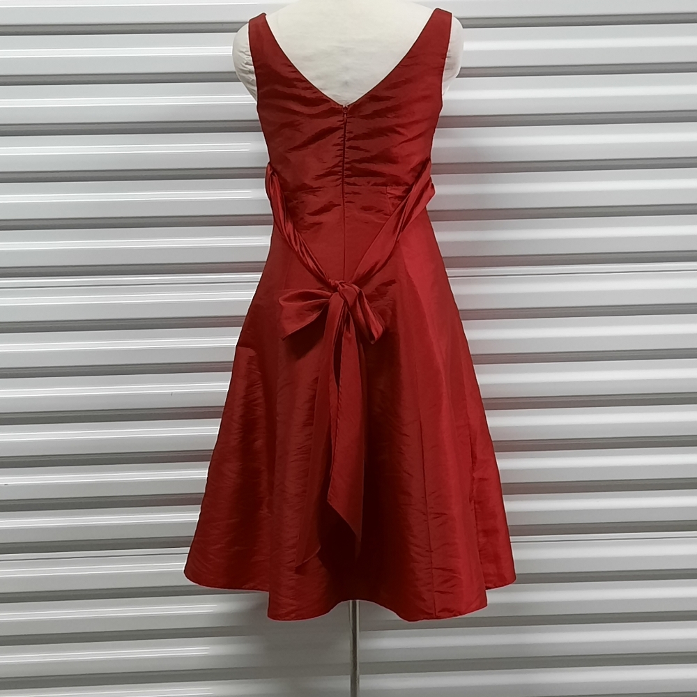 David's Bridal Dress Womens Size 2 Red - Picture 2 of 7